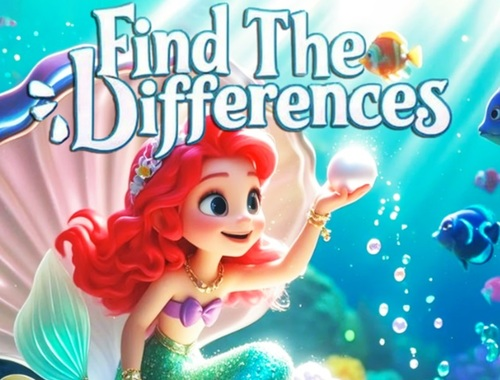 Lojë Gjeni ndryshimet: Mermaid i vogël  në internet