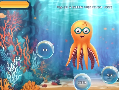 Lojë Bubble Math Dive  në internet