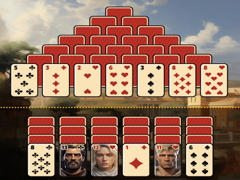 Lojë Piramida Solitaire Roma e Lashtë  në internet