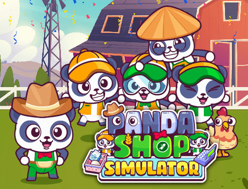 Lojë Simulator Panda Shop  në internet