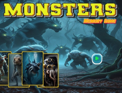 Lojë Lojë e kujtesës Monsters  në internet