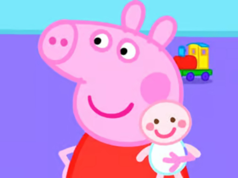 Lojë Mister Jigsaw: Peppa Pig Foshnja e Re  në internet