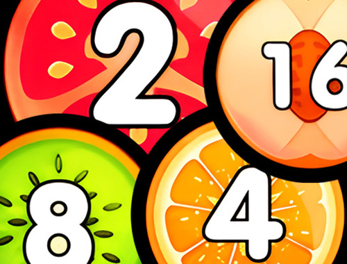 Lojë Bashkoni Topat Shooter 2048 Lidhni frutat  në internet