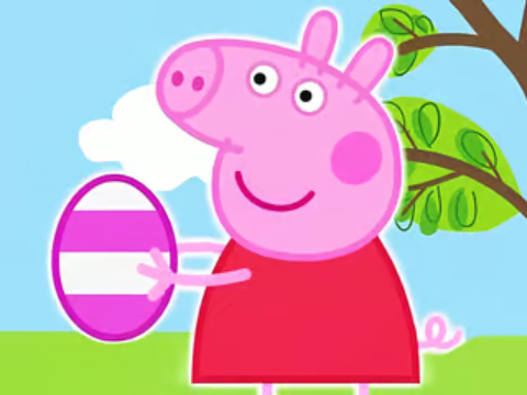 Lojë Mister Jigsaw: Peppa Pig Vezët e Pashkëve  në internet