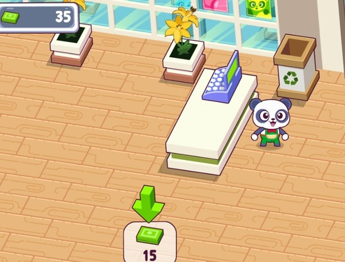 Lojë Simulator Panda Shop  në internet