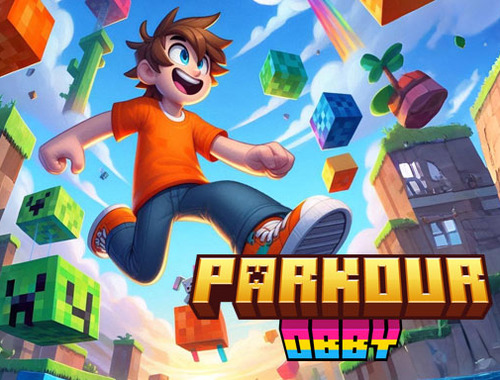 Lojë Parkour obby  në internet