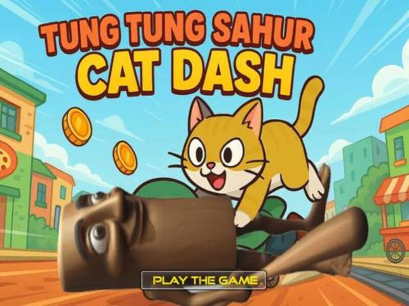 Lojë Tung Tung Sahur Cat Dash në internet
