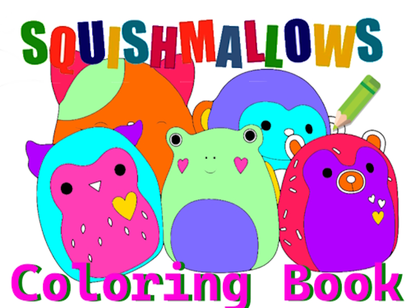 Lojë Libri për t'u ngjyrosur SquishMallow në internet