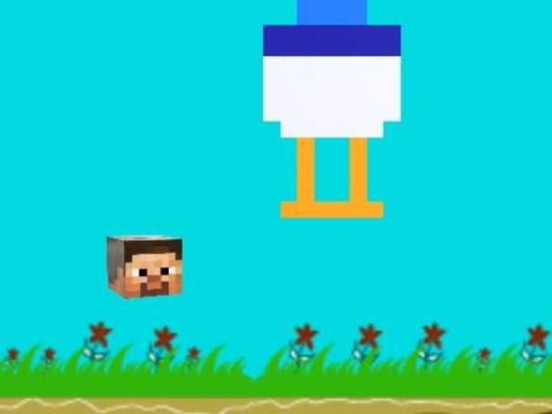 Lojë Kalorës pule Flappy Minecraft në internet