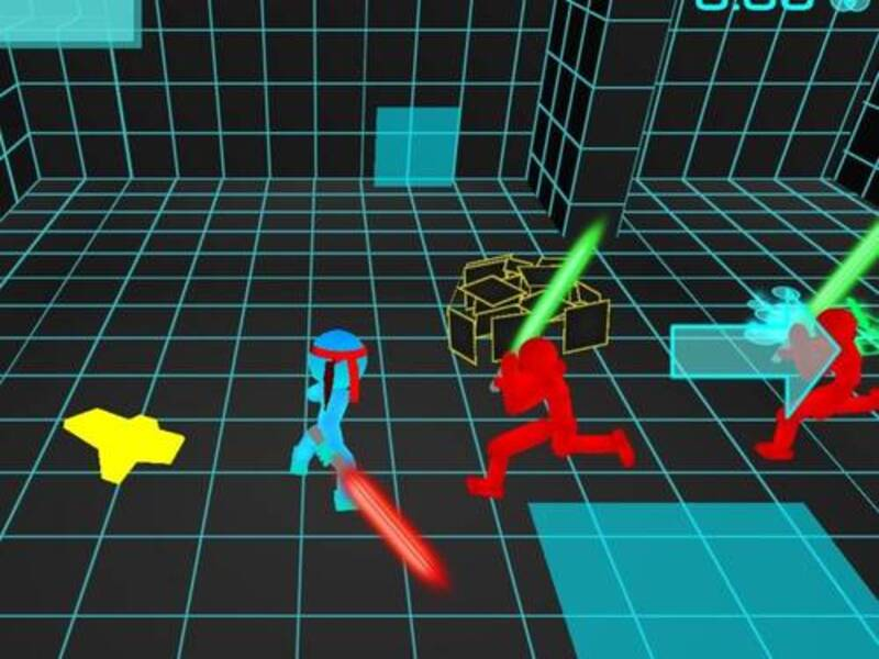 Lojë Stickman Neon Sword Luftimi në internet
