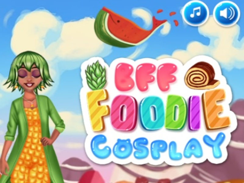 Lojë BFF Foodie Cosplay në internet