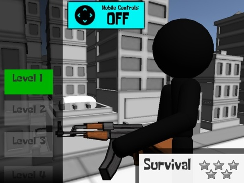 Lojë Shooter Gun Stickman 3D në internet