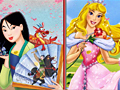 Lojë Mulan dhe Aurora në internet