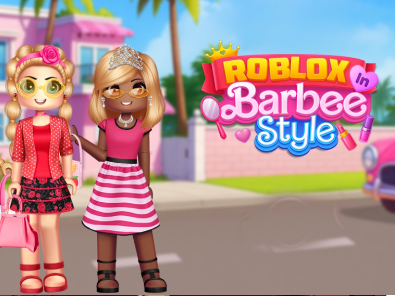 Lojë Roblox në stilin barbie në internet