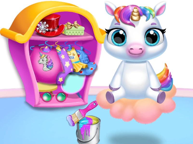 Lojë Foshnja ime njëbrirësh - Kujdesi për Pony 2 në internet