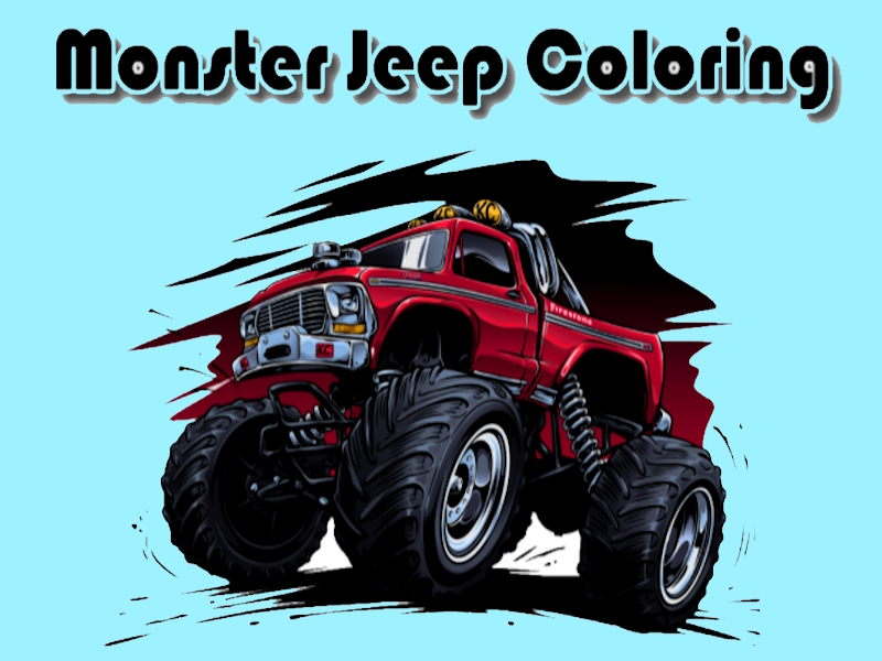Lojë Ngjyrosje Jeep Monster në internet