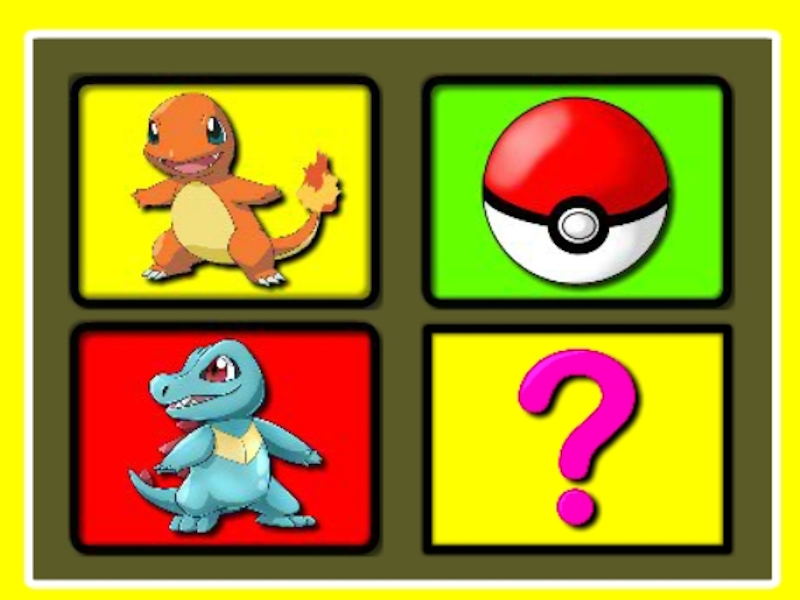 Lojë Koha e kujtesës Pokemon në internet