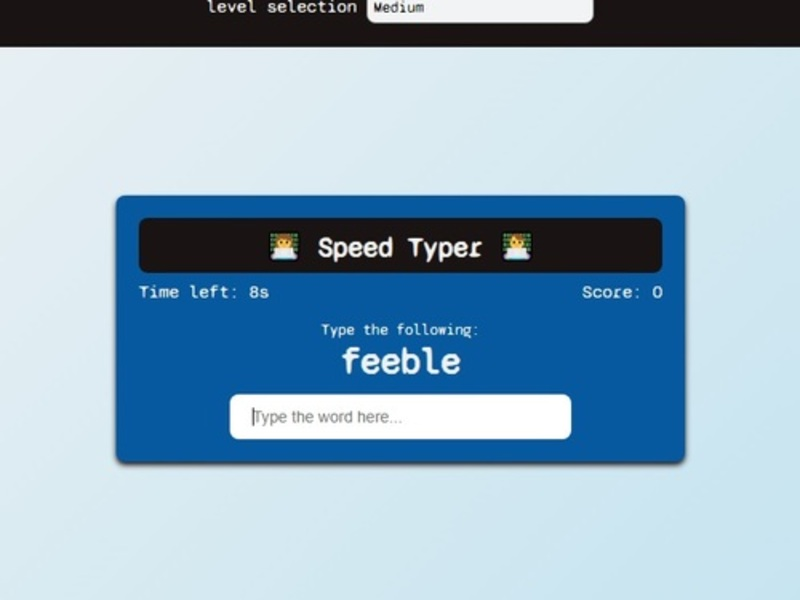 Lojë Typer i shpejtë në internet