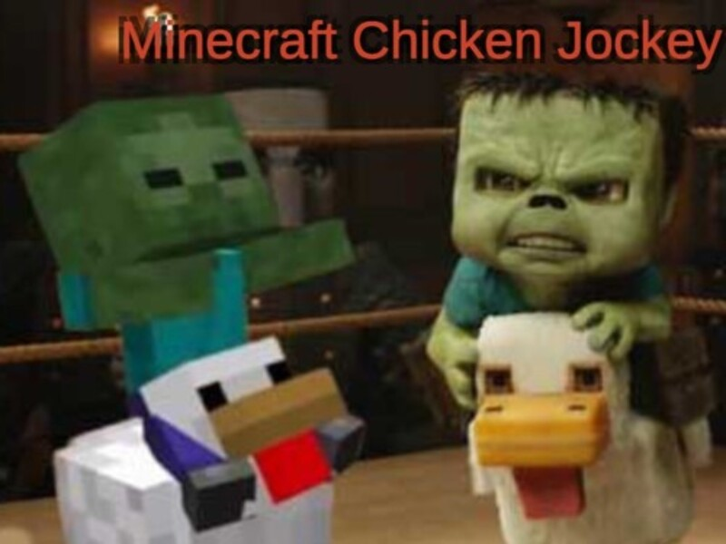 Lojë Minecraft Chicken Jockey në internet